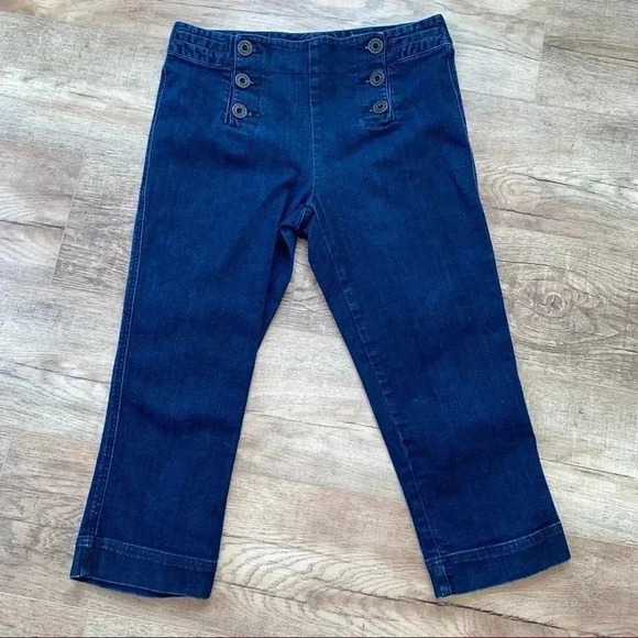 lauren Jeans Company Sailor Capris Jeans Size 4 - Picture 5 of 8